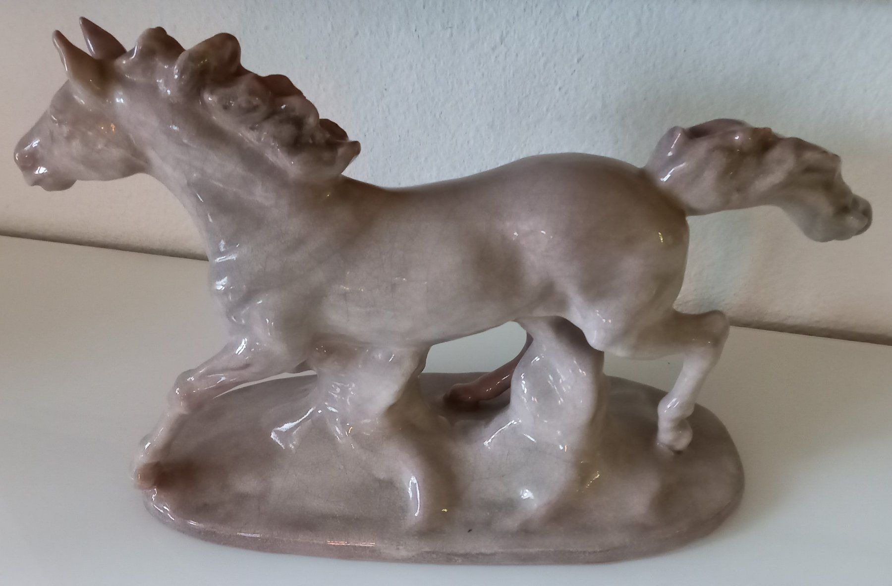 Figuren: Wunderschönes, grosses Karlsruher Majolika-Pferd – Gebraucht aus Wallisellen von prada008 1
