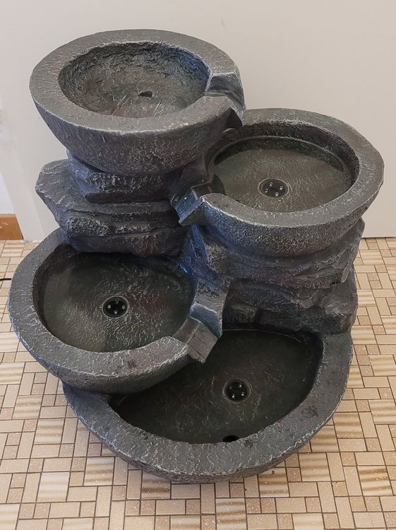 Arnusa BK851 Fontaine Cascade Avec Éclairage - Décoration de Jardin
