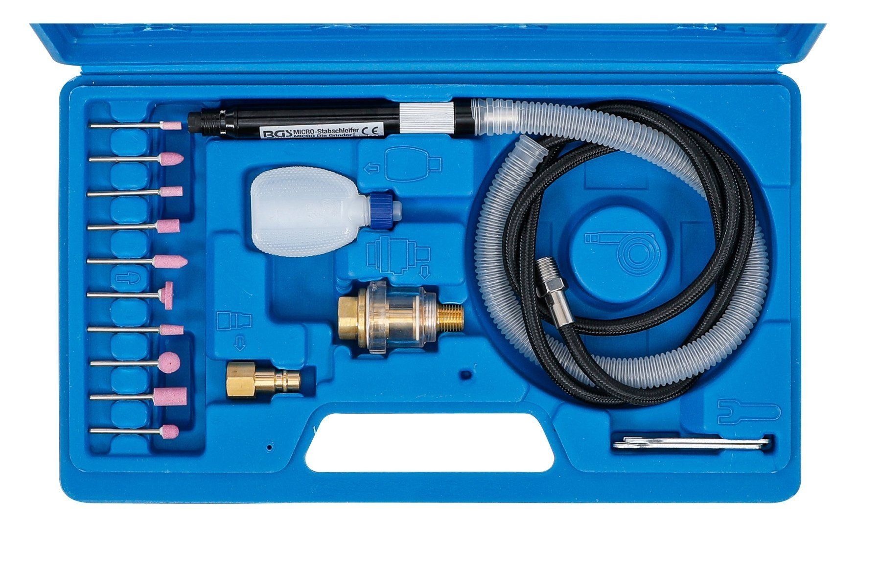 Tutte le macchine: Druckluft-Micro-Stabschleifer-Satz, 17-tlg. – Nuovo e nell'imballaggio originale da Dietikon venduto da Numis8953