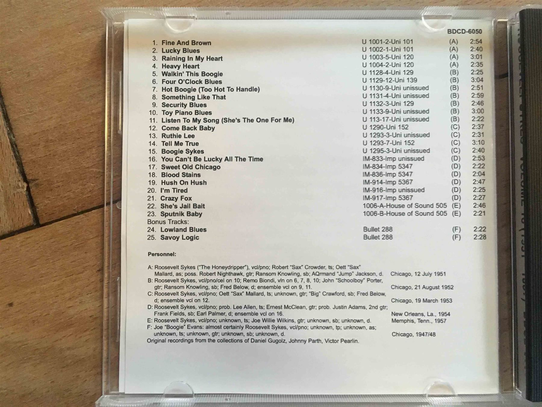 CDs: Roosevelt Sykes Complete 3 CDs – D'occasion à Luzern par Needful_Things 6