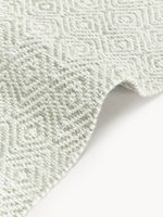 Handgewebter Outdoor-Teppich Rika mit Vintage-Rautenmuster
