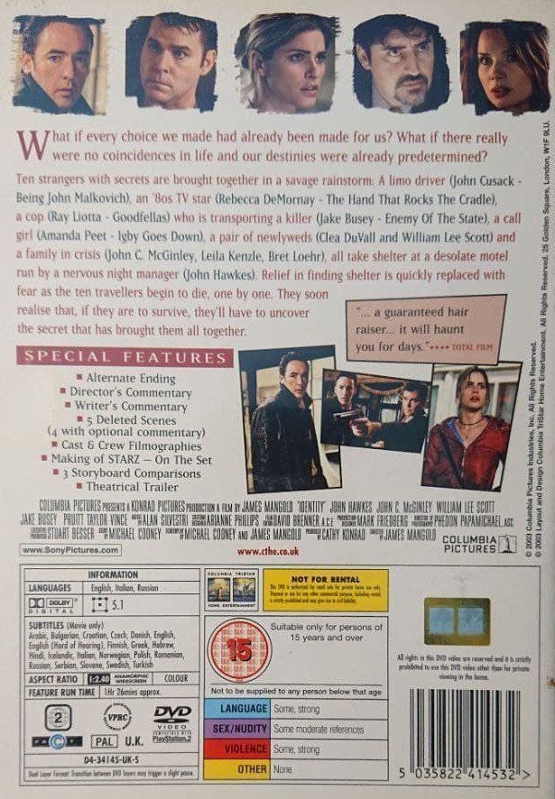 Alle DVDs: IDENTITY – Gebraucht aus Zürich von Raz88 1