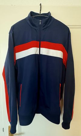 Puma Sportjacke Herren blau rot weiss Grösse L 52/54