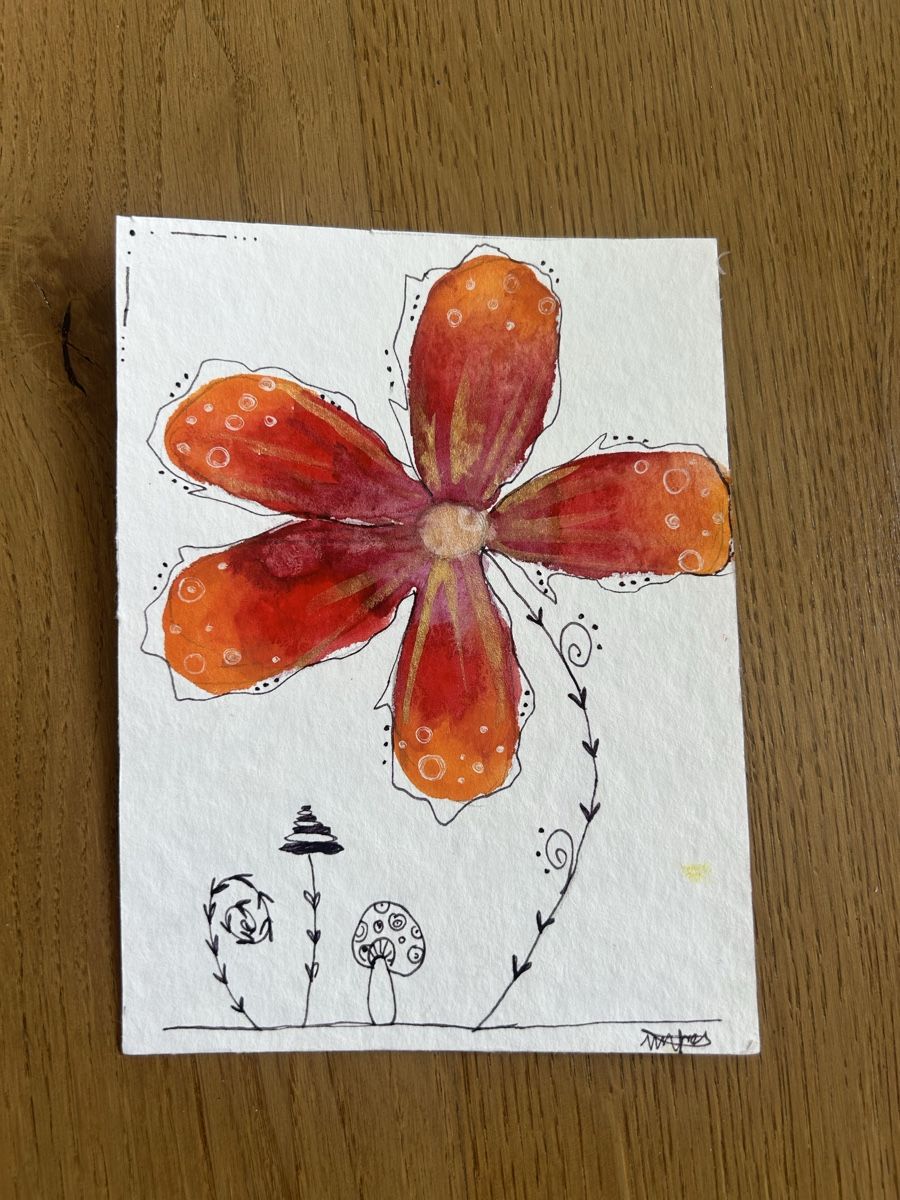Karten: Karte Blume – Gebraucht aus Schöftland von DesignbyNaja