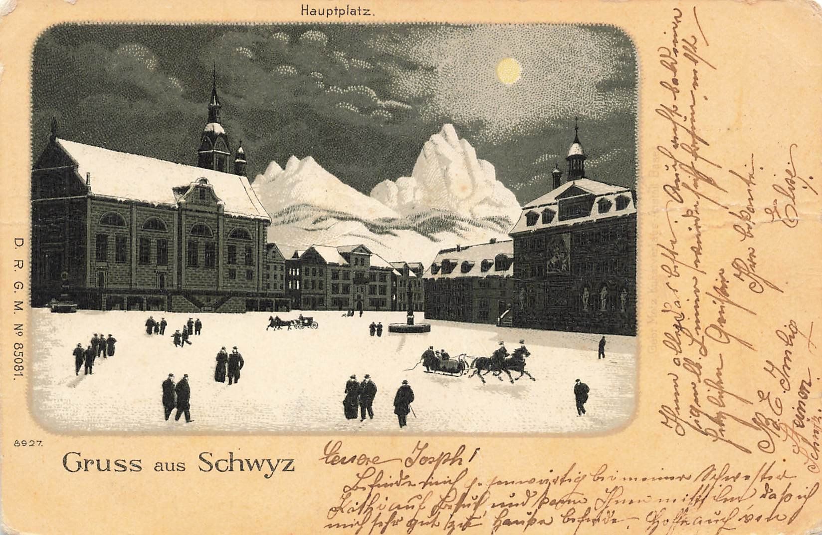 Cartoline postali: Gruss aus Schwyz – Usato da Schwyz venduto da Seffi56