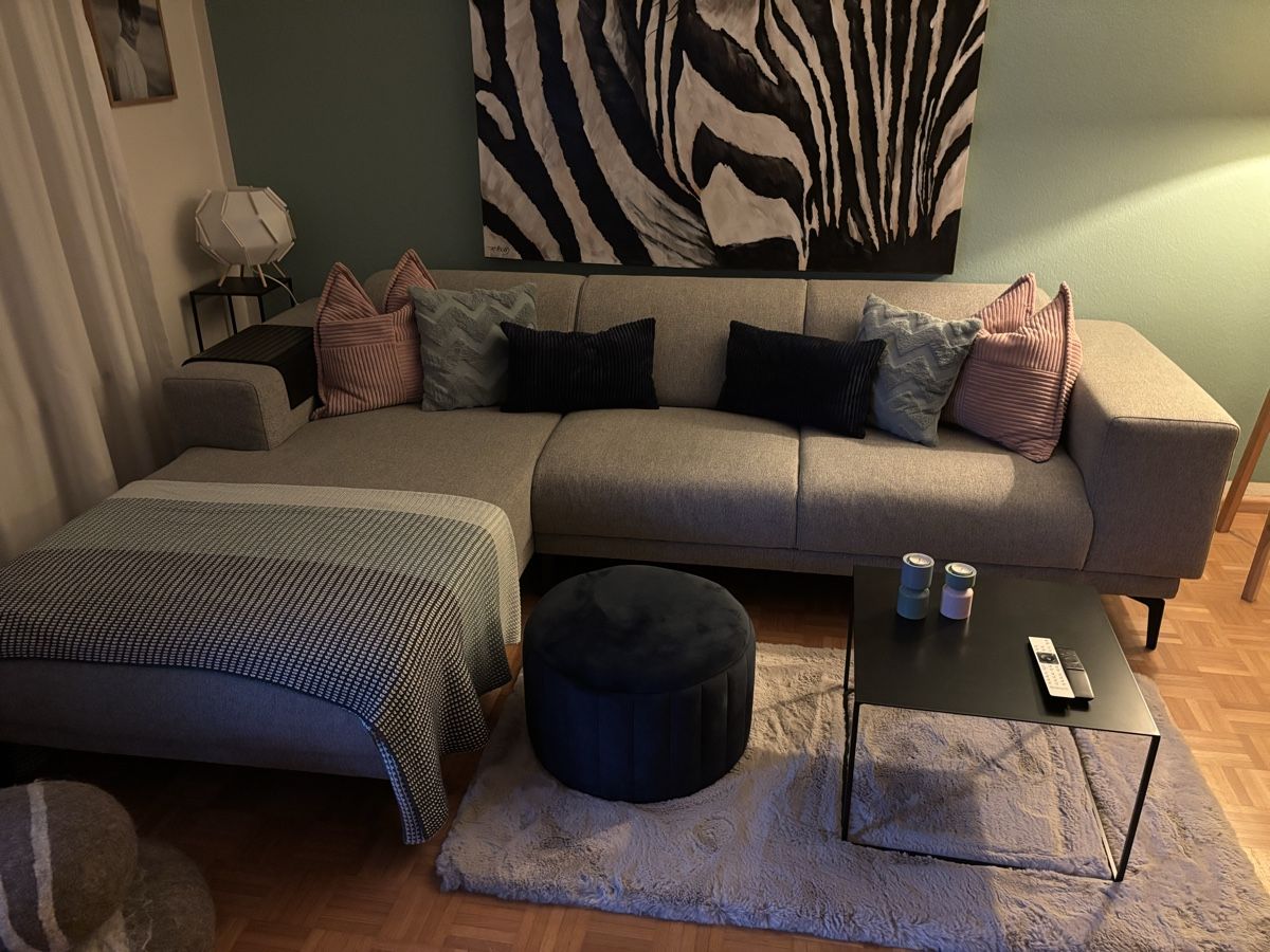 Pfister Sofas: Ecksofa Huber Pfister, grau – Neu (gemäss Beschreibung) aus Reinach BL von Sharky01