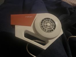Rotel Föhn RA1, Vintage Haartrockner, orange/weiss, Top!