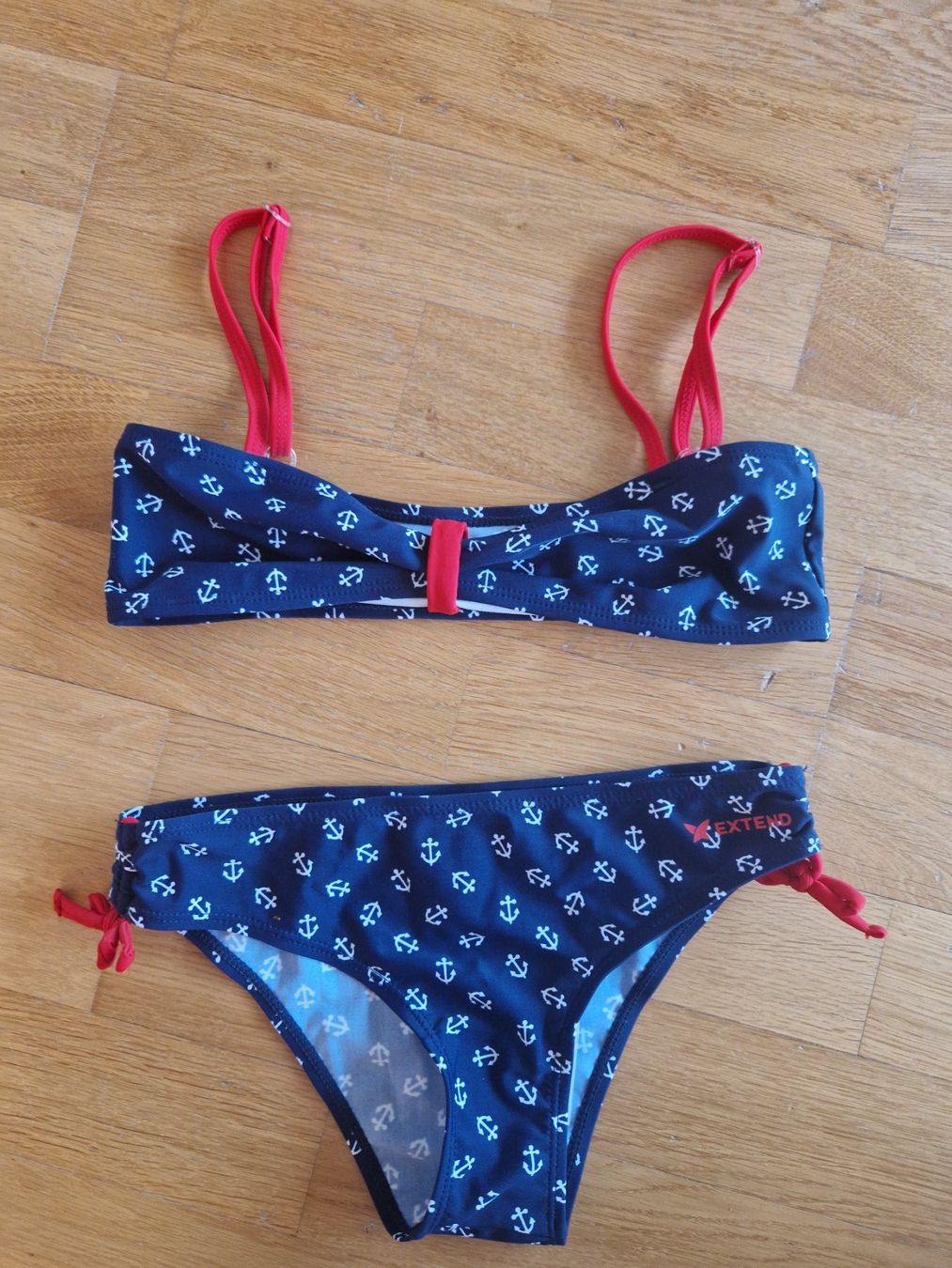 Costumi da bagno & Bikini: Neu süsser Extend Bikini mit Ankermuster, Gr. 152 – Nuovo (secondo la descrizione) da Buchs venduto da sonjaja