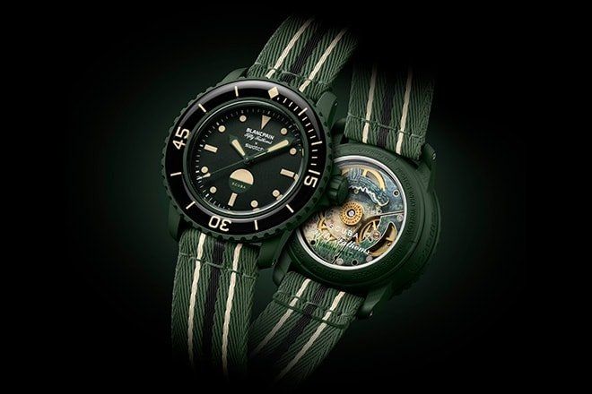 Swatch Orologi: Swatch x Blancpain Green Abyss – Nuovo e nell'imballaggio originale da Niederhasli venduto da zvb_fgn2