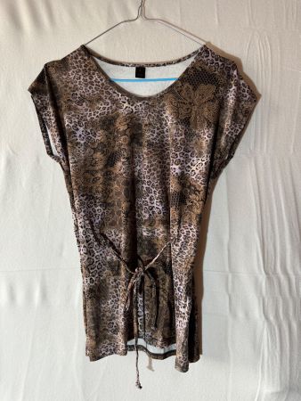 Leoparden-Shirt zum binden von Deesse in Gr. S