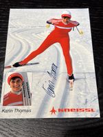 Signierte Karte Karin Thomas Langlauf Schweizer Nationalmann