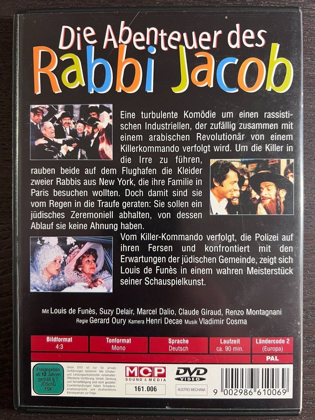 Tutti i DVDs: Die Abenteuer des Rabbi Jacob – Usato da Zürich venduto da FilmFreunde 1
