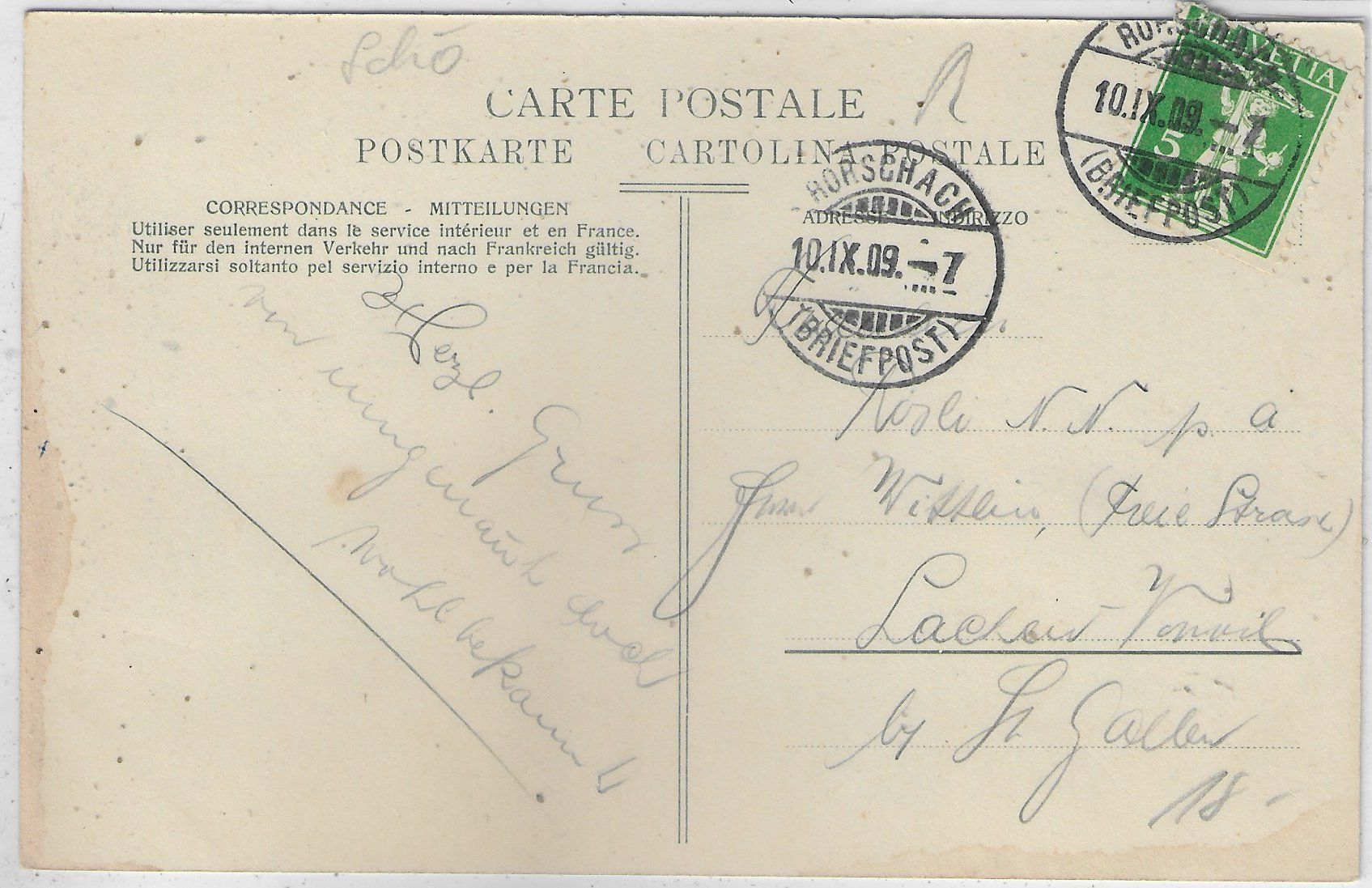 Cartoline postali: Rorschach - Hafen – Usato da Ettingen venduto da Kartenplanet 1