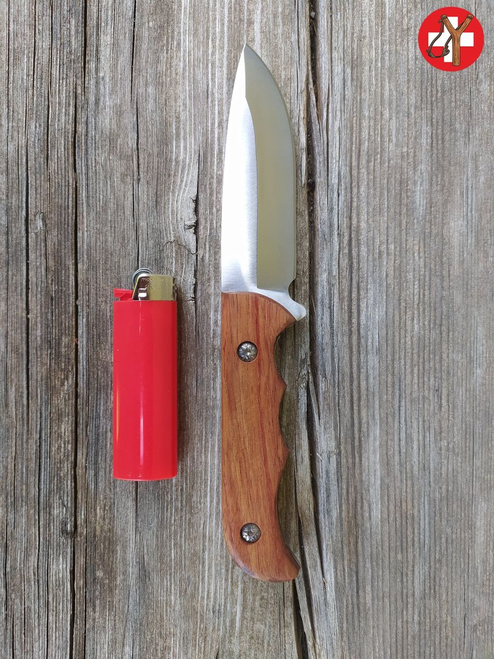 Zubehör: Jagdmesser mit Lederscheide – Neu (gemäss Beschreibung) aus Tumegl/Tomils von Steinschleuder-Shop 1