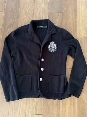 Lauren Ralph Lauren Blazer schwarz Grösse S Wappen Emblem