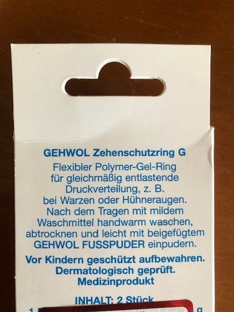Pedicure: Zehenschutzring G mittel mit Puder – Nuovo e nell'imballaggio originale da Nottwil venduto da Frontal 1
