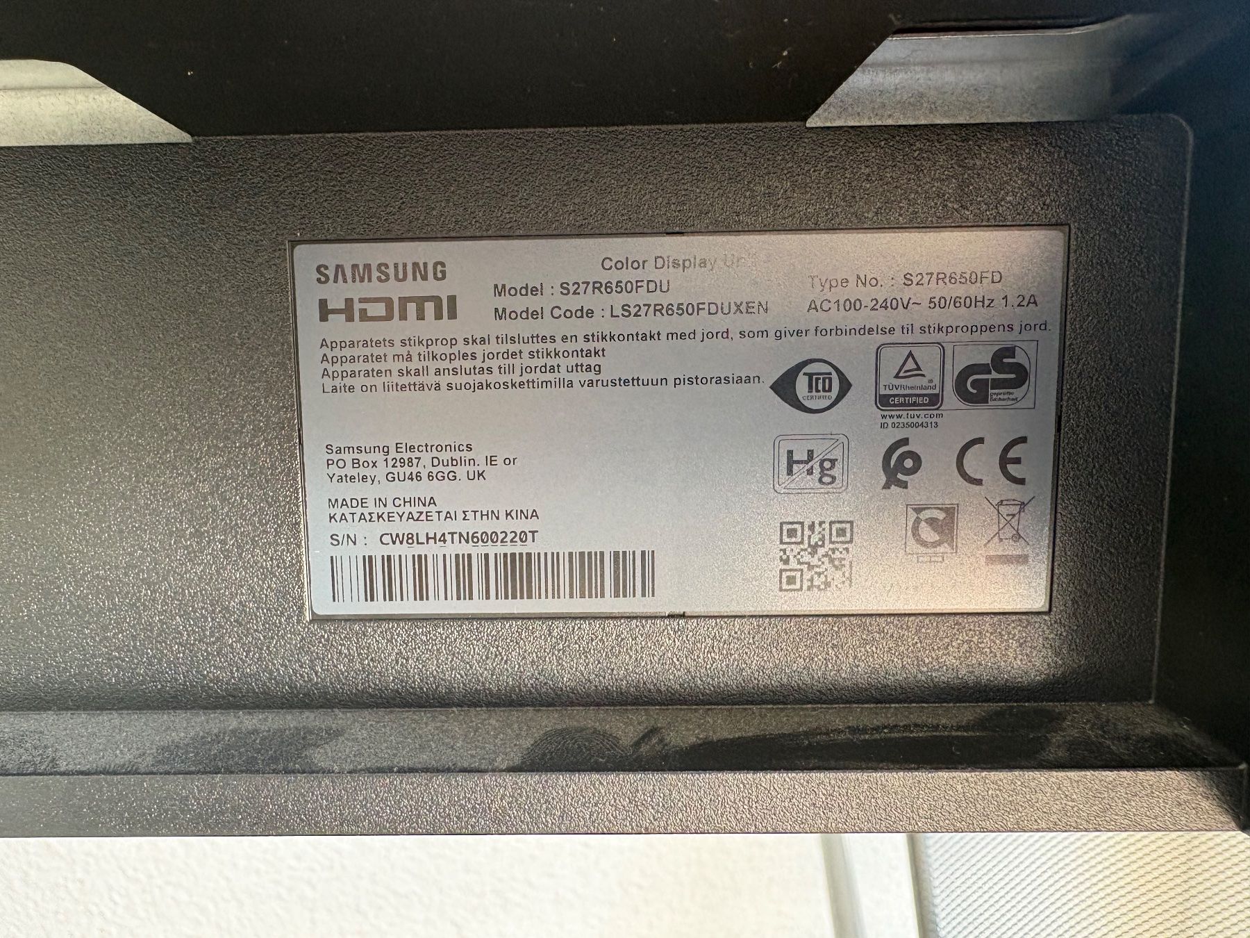 Samsung Ecrans: Samsung 27" Bildschirm – D'occasion à Pragg-Jenaz par FrenchieOwner 3