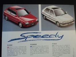 Prospekt Nissan Micra Speedy 1991 Sondermodell