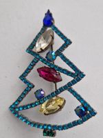 Elegante Gablonzer Weihnachtsbrosche
