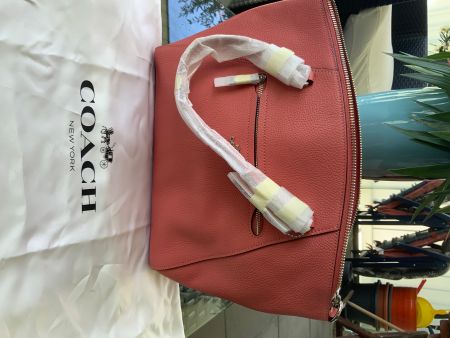 COACH Handtasche Leder Koralle neu mit Staubbeutel
