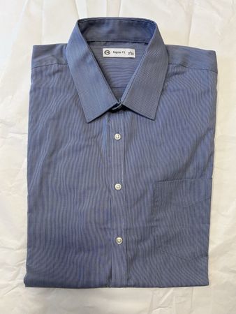 Herren Hemd blau Grösse 41-42