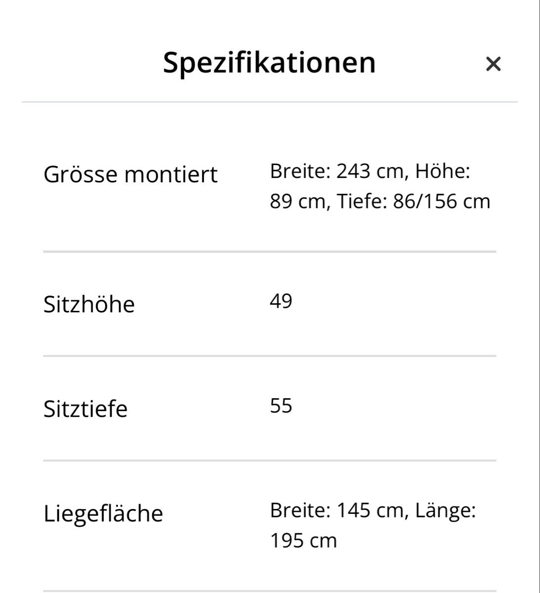 Divani: Ecksofa mit Schlaffunktion hellgrau 243 cm Breite neuwertig – Nuovo (secondo la descrizione) da Brissago venduto da Lueneli 1
