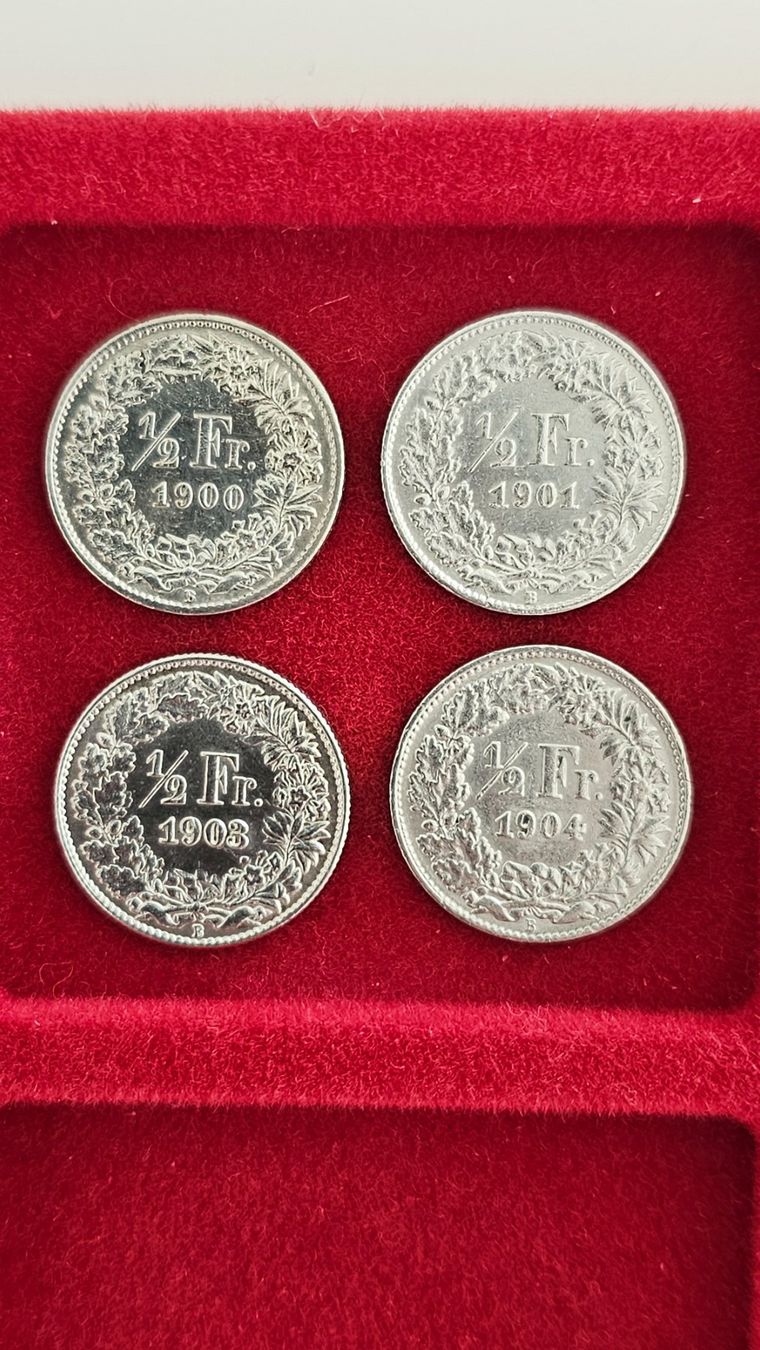 Tutti le monete: 0.50 Rp.1900/01/03/04 – Usato da Unterterzen venduto da Speedy076