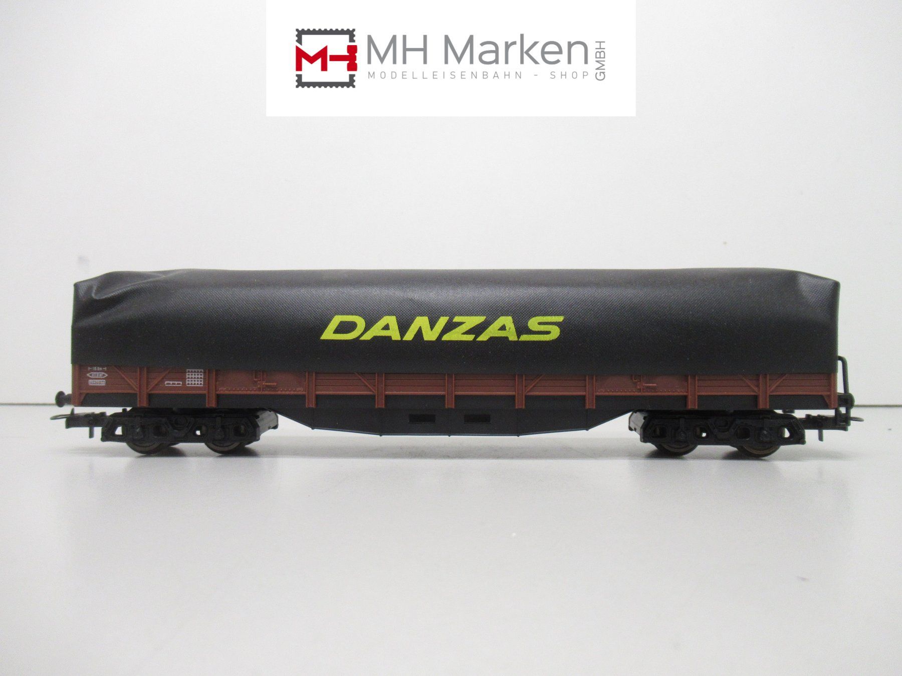 Lima Modellini di ferrovie: Lima 30935 Planengüterwagen "Danzas" DB Gleichstrom DC H0 – Usato da Basel venduto da mhmarken