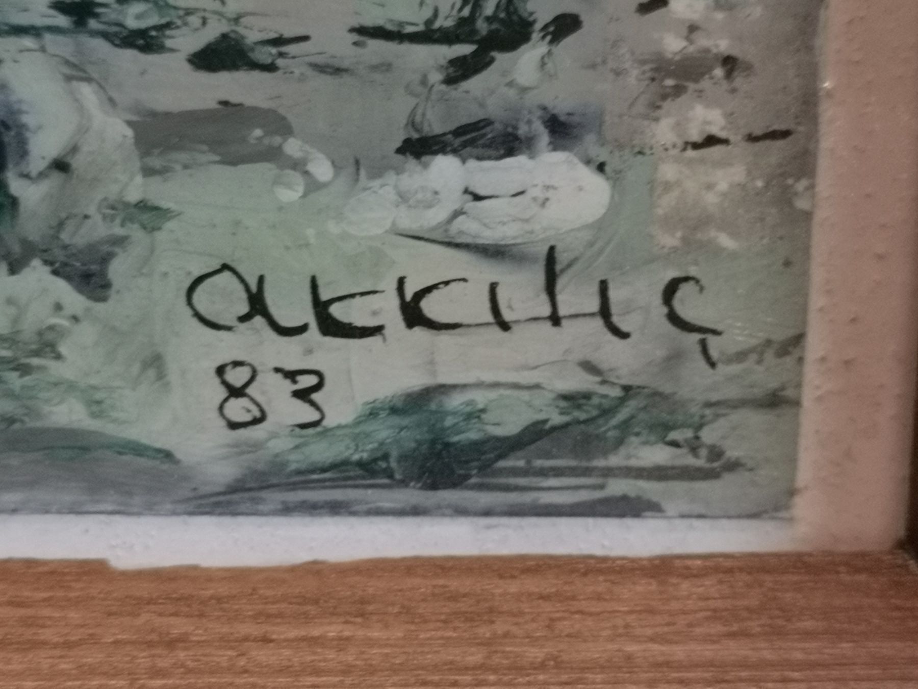 Gemälde: Huile sur panneau signée et datée 83 – Gebraucht aus Genève von Qanil77 2