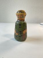 Ancienne salière en terre cuite, art populaire suisse 