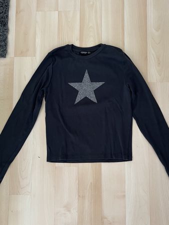 Stradivarius Damen Langarmshirt mit Stern Grösse M wie neu