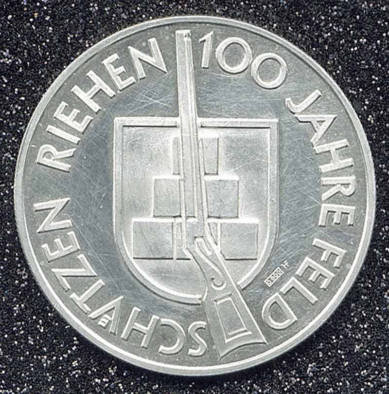 Médailles: Schützenmedaille CH Silber RIEHEN "1967" – D'occasion à Zug par urzeit