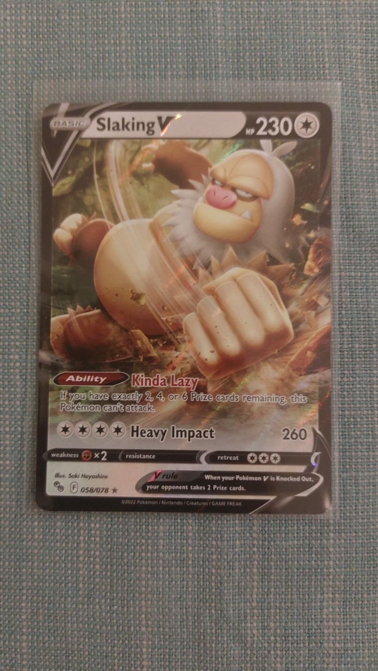 Pokémon Carte collezionabili: Slaking V Pokémon Go – Nuovo (secondo la descrizione) da Bellinzona venduto da Pagur