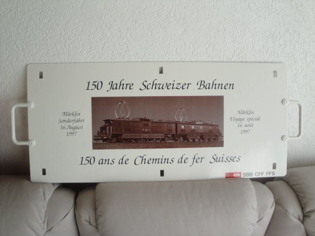 150 ANS SBB-CFF-FFS ,PLAQUE EN MÉTAL | Kaufen Auf Ricardo