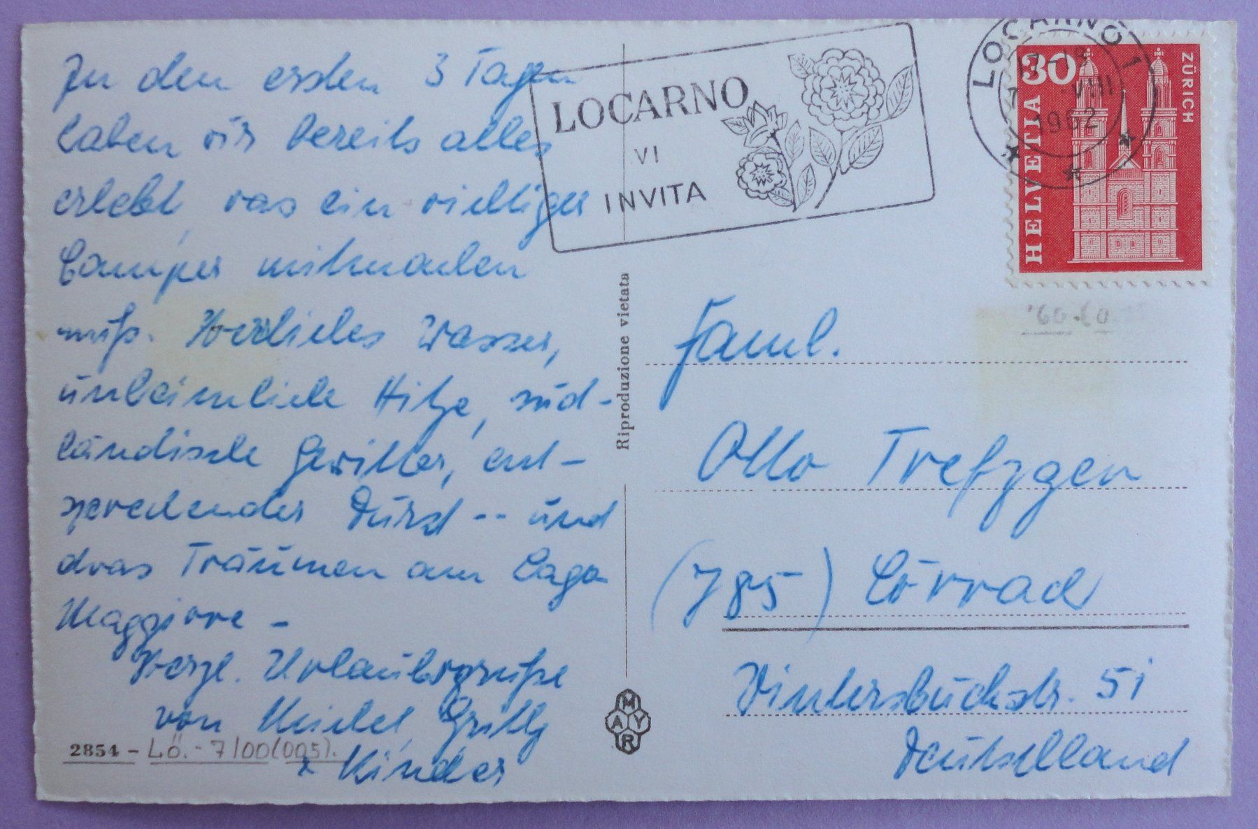 Cartes postales: Locarno – D'occasion à Fétigny par Billy2miny 1