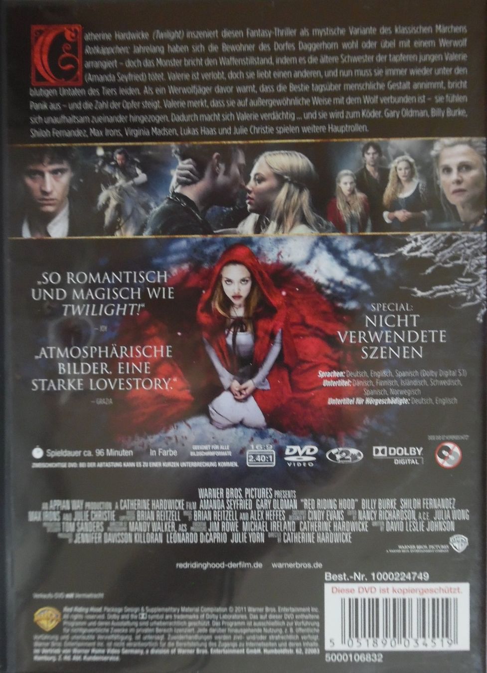 Tutti i DVDs: Red Riding Hood – Usato da Bellinzona venduto da Luna093 2