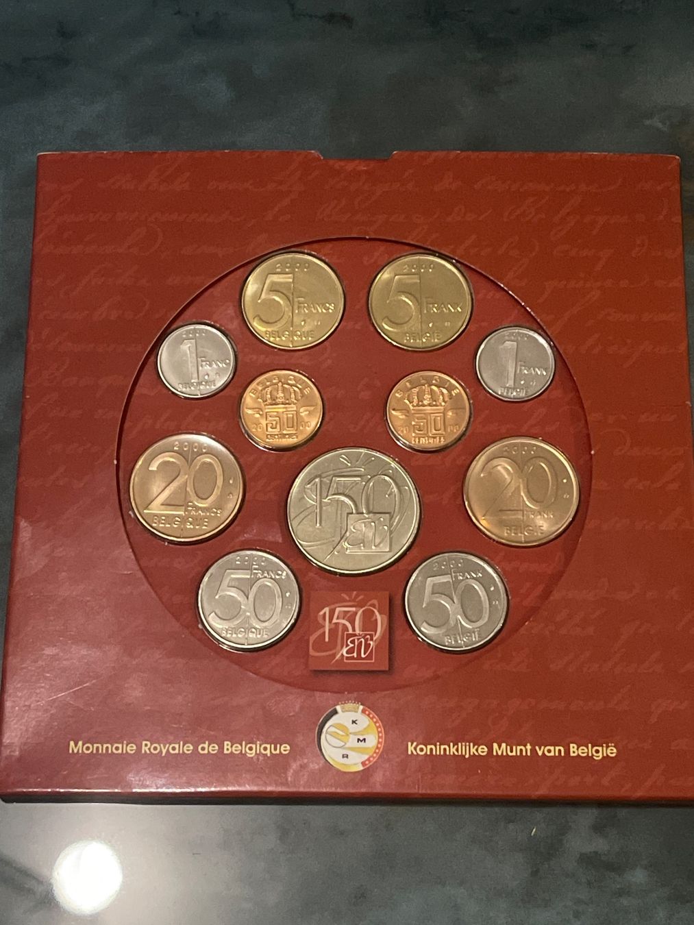 Tutti le monete: Belgien 2000 offizieller Francs Kursmünzensatz – Nuovo (secondo la descrizione) da Zweidlen venduto da EuroCoins