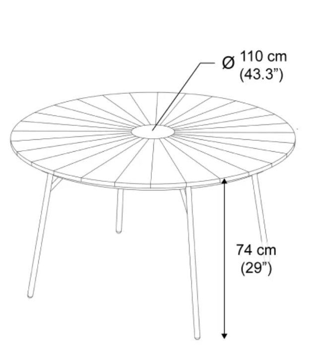 Jysk Set di tavolo e panche: Schwarzer Gartentisch mit 4 Gartenstühlen – Usato da Geroldswil venduto da sar_6vbd 3