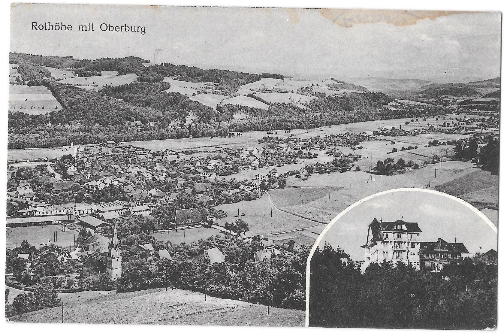 Ansichtskarten: Oberburg und Rothöhe – Gebraucht aus Olten von clotaldi