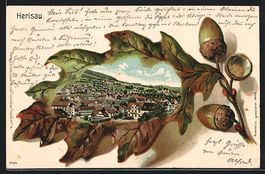 Passepartout-Lithographie Herisau, Ortsa