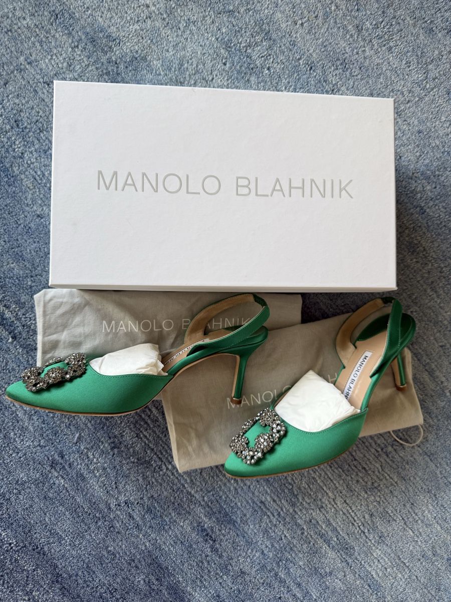 Manolo Blahnik Scarpe da donna: Manolo Blahnik Hangisi slingback pumps 36.5 – Usato da Zürich venduto da shuenoma 2