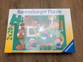 Altes retro Ravensburger Puzzle 2x20 Originalverpackt
