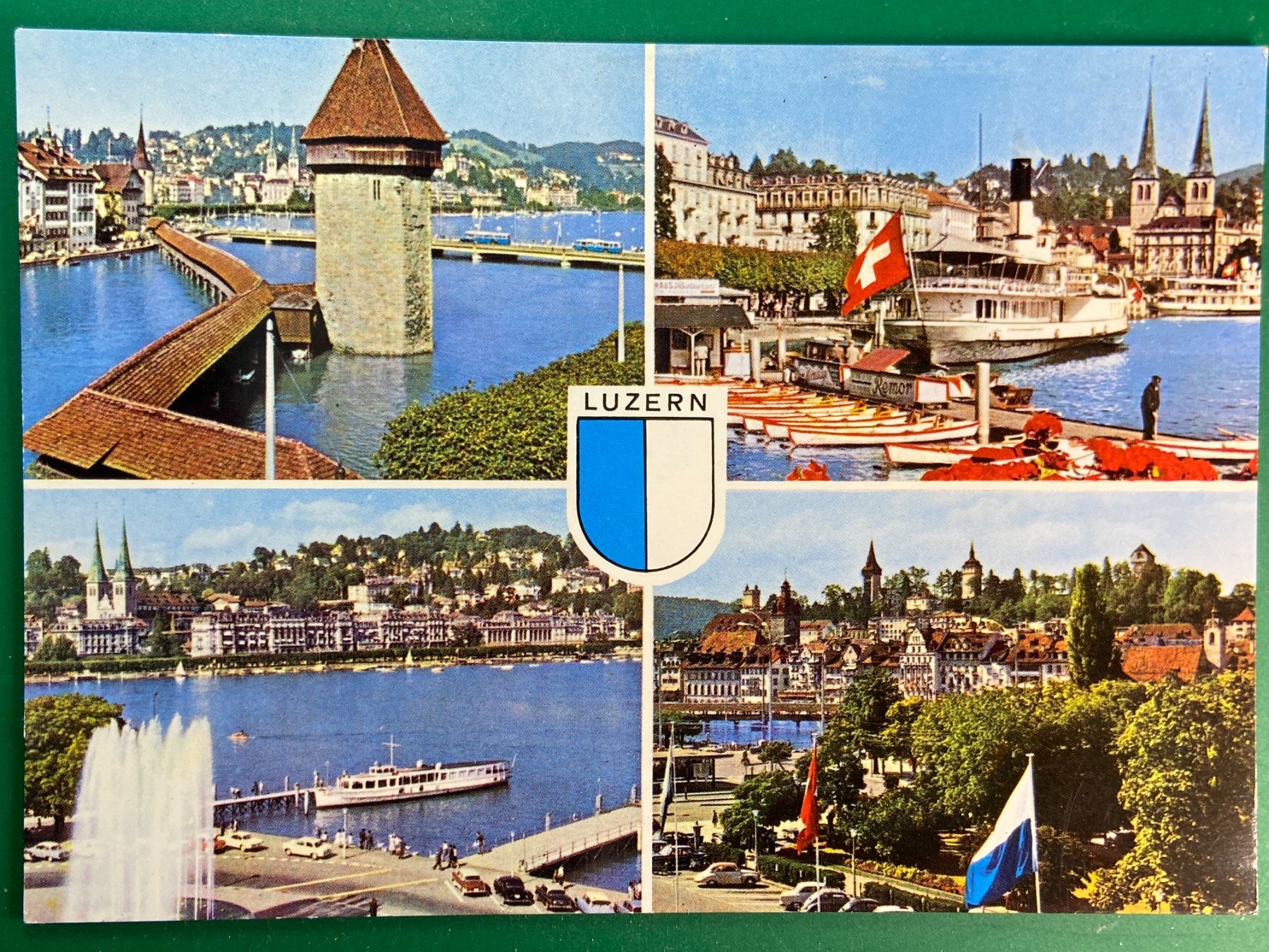 Cartoline postali: Luzern - 4 Ansichten – Usato da Steg VS venduto da danwer74