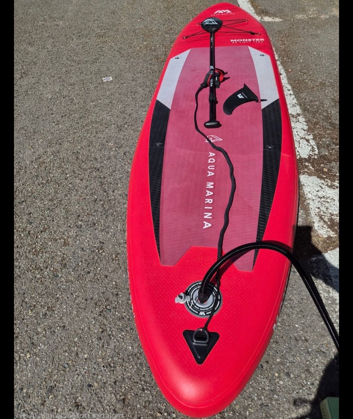 Aqua Marina Bateaux pneumatiques & canoës: Aqua Marina Monster SUP Red Complete Set used – D'occasion à Hunzenschwil par Limitless15