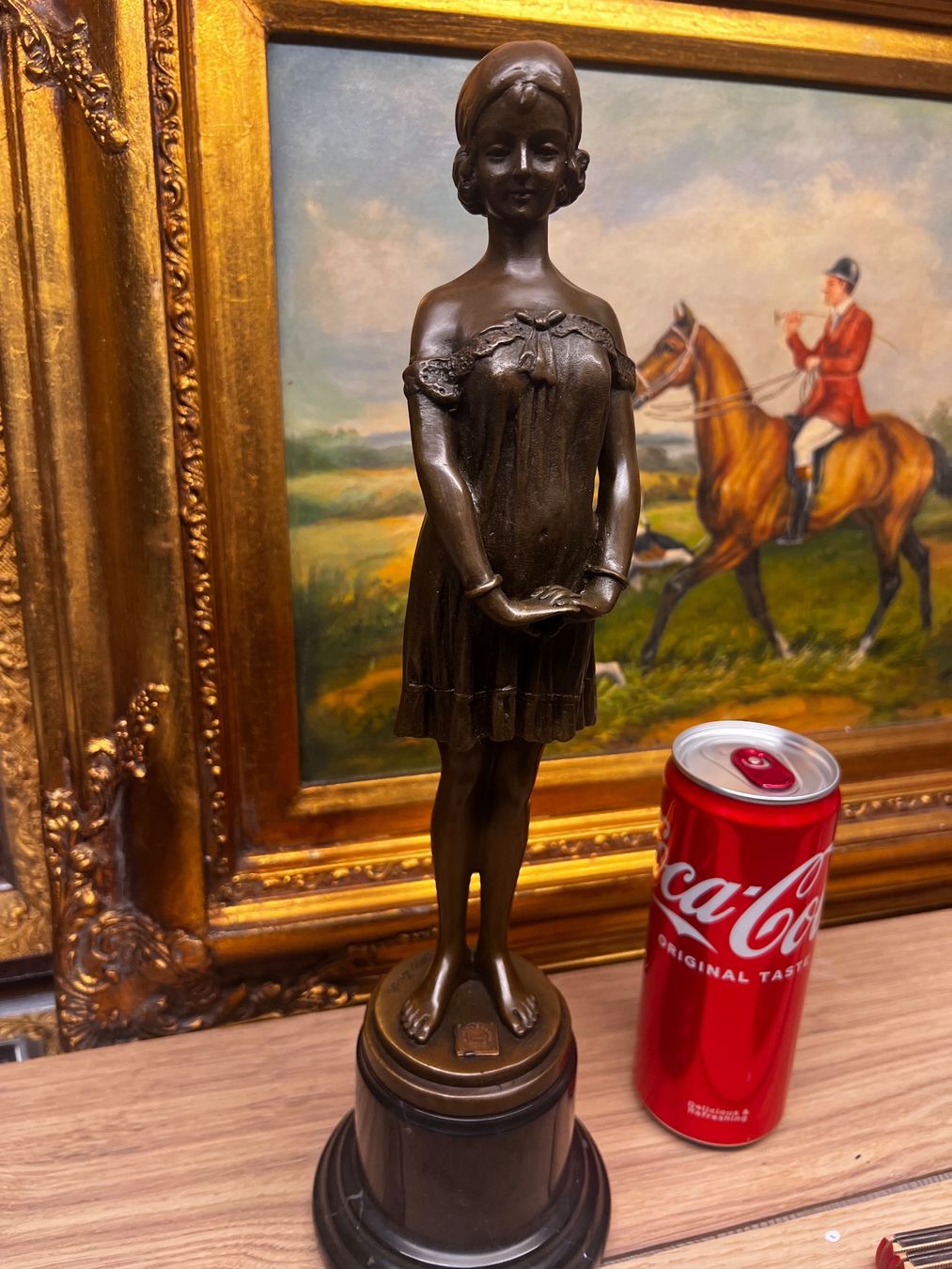 Sculture & Statue: Elegante junge Mädchen Bronzefigur – Usato da Oberengstringen venduto da Cici7