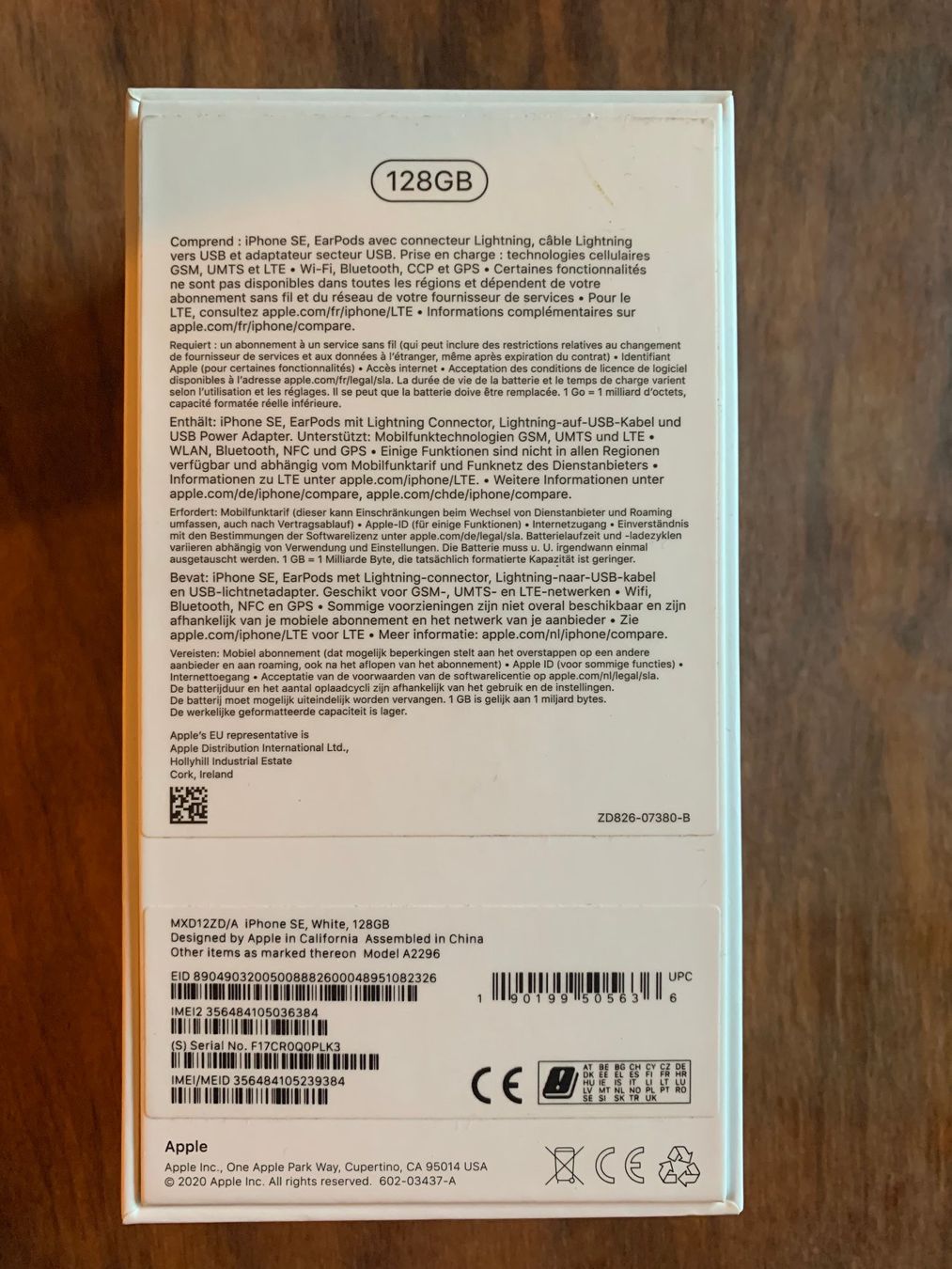 Apple Telefoni cellulari / Smartphones: iPhone SE 128GB weiss – Usato da Thun venduto da Crown7 2