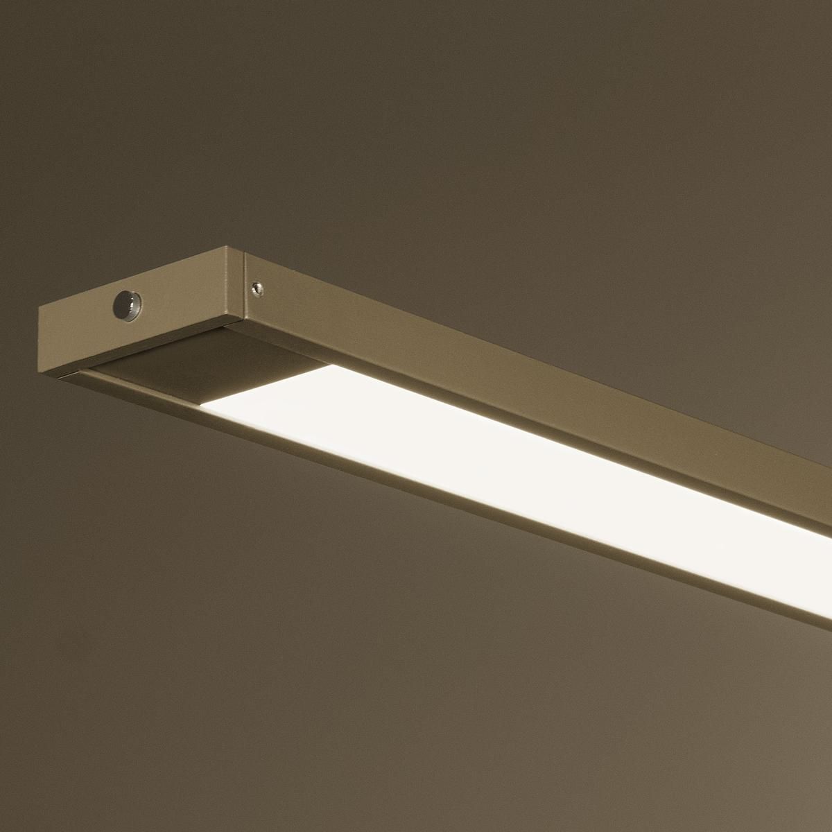 Lampadari & plafoniere: LED Pendelleuchte, Greige, 120 cm x 6 cm – Nuovo (secondo la descrizione) da Kreuzlingen venduto da Smart-Light 1