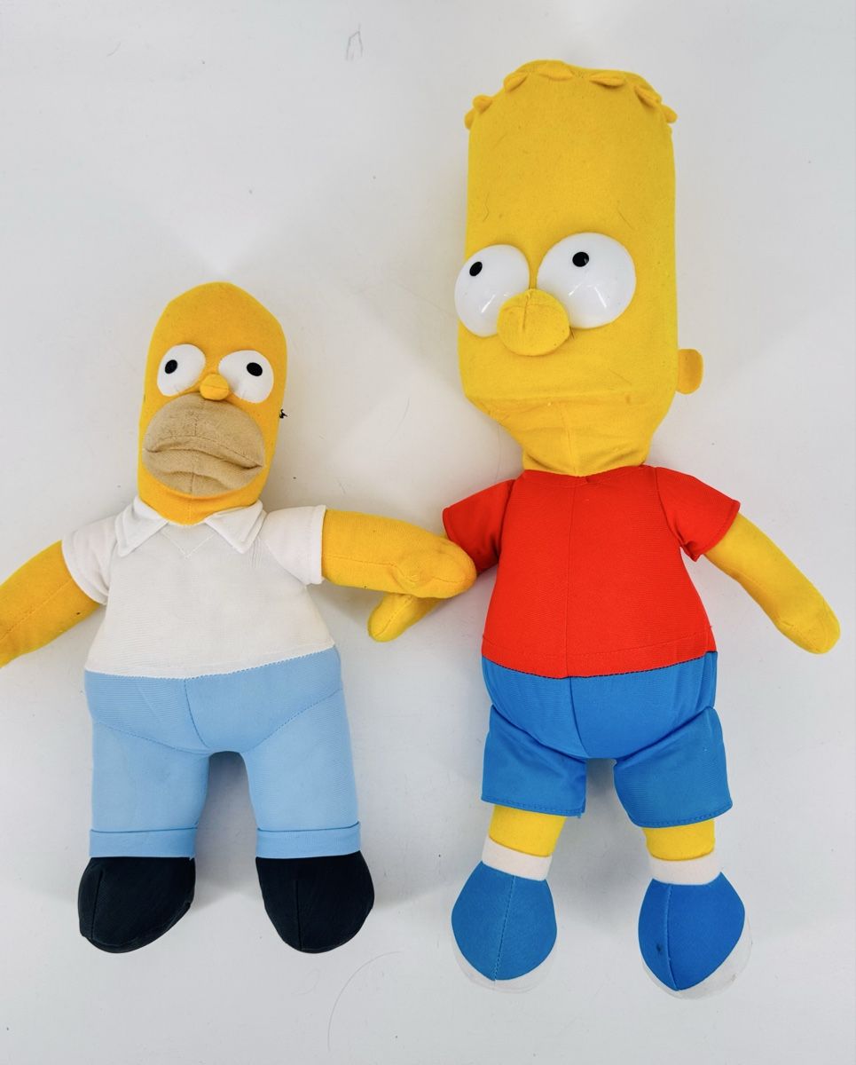 Puppen: # THE SIMPSONS - 2 Plüschtiere # – Gebraucht aus Bolligen von secondhand-with-love