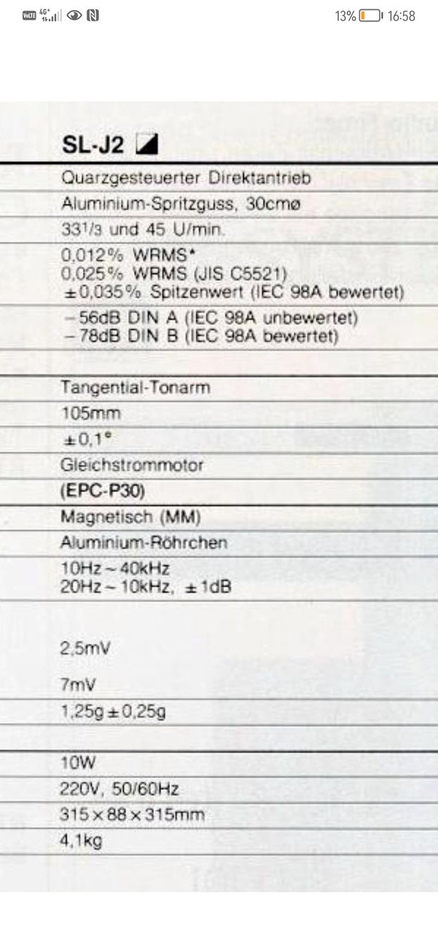 Technics Plattenspieler: Technics Plattenspieler SL-J2 Quarz Direktantrieb – Gebraucht aus Diessbach b. Büren von eicrog 7