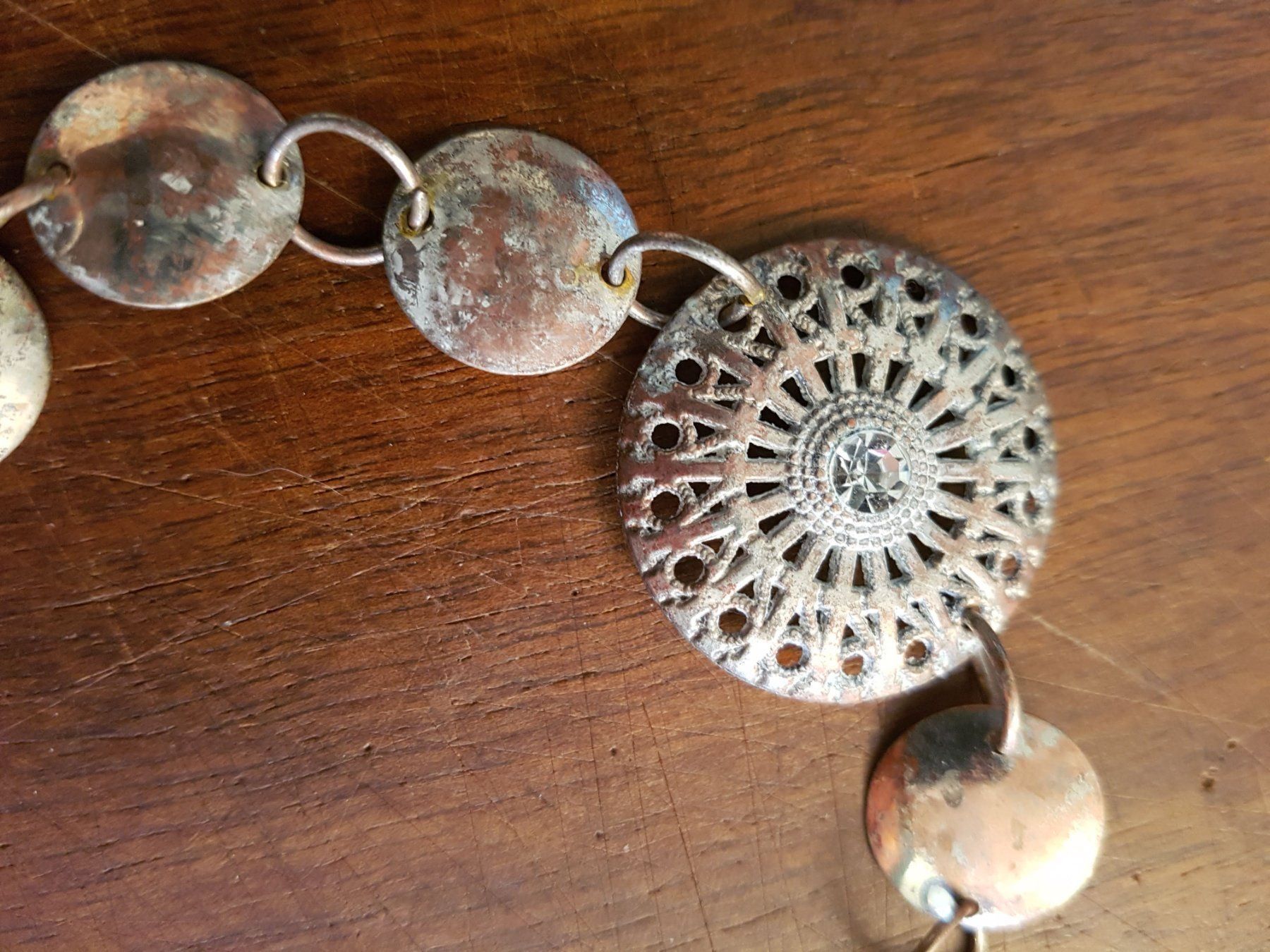 Armbänder & -reifen: Armband Mittelalter style kupfr.-silbrig – Gebraucht aus Ettingen von Maranathatalitha 1